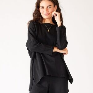 Mersea Black Catalina Slub Tee ~ One Size - 100% cotton